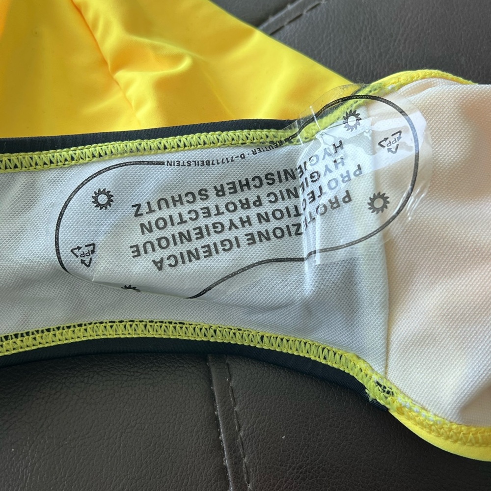 NWT Biki Black and Yellow One Piece Bathing Suit - Picture 7 of 7